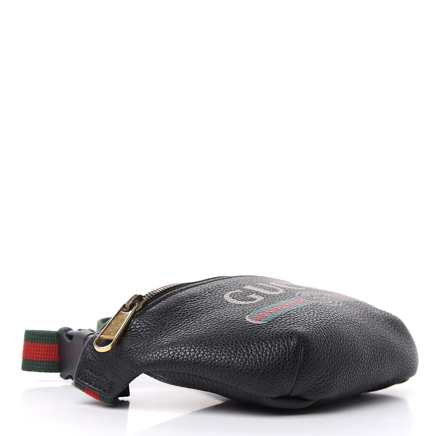 Grained Calfskin Small Logo Belt Bag Black