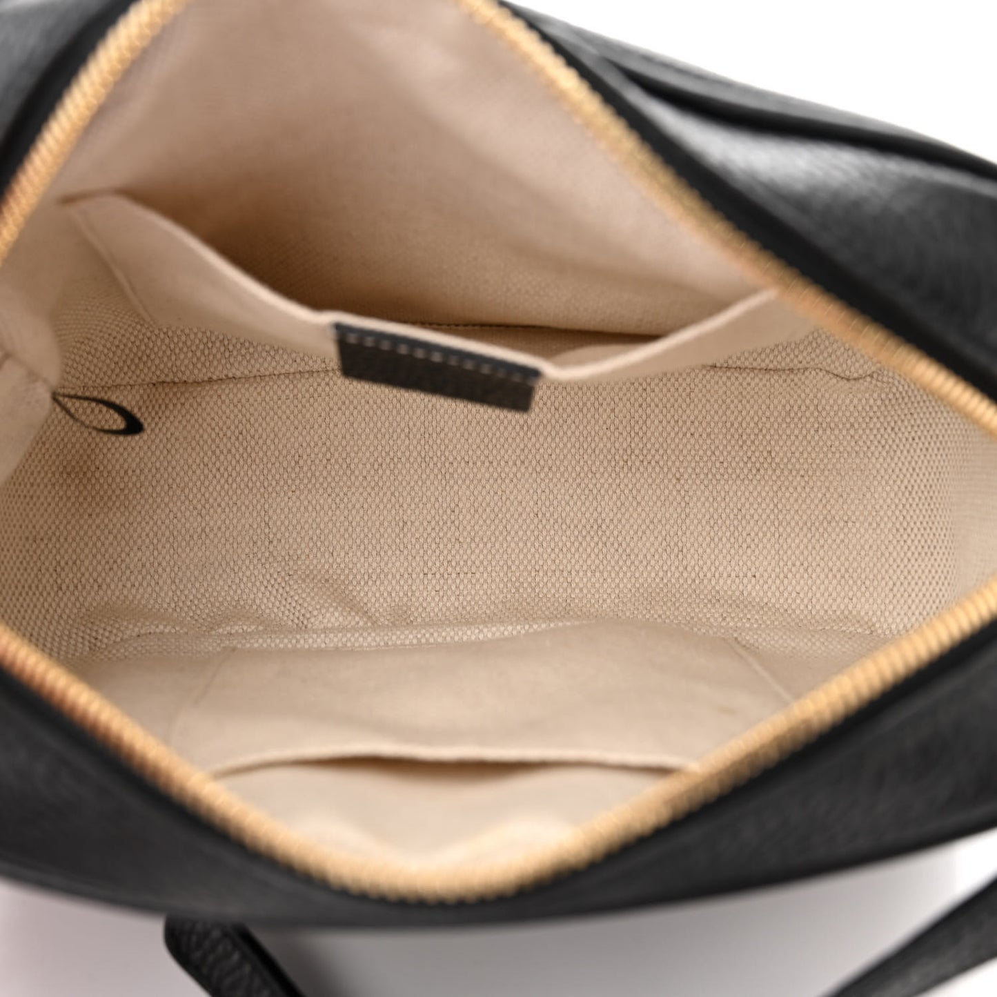 Pebbled Calfskin Small Soho Disco Bag Black