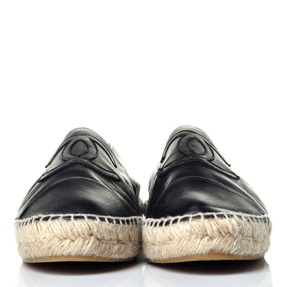 Chanel Lambskin CC Espadrilles 40 Black 2 of 10
