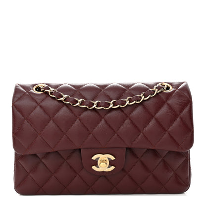 Chanel Caviar Quilted Small Double Flap Burgundy 1 of 11