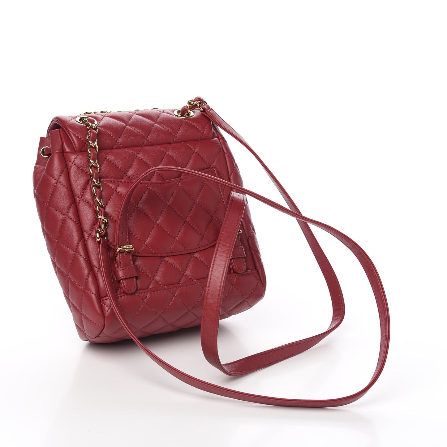 Calfskin Quilted Mini Urban Spirit Backpack Red