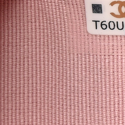 Chanel Caviar Quilted Studded CC Double Flap Wallet Light Pink 8 of 9