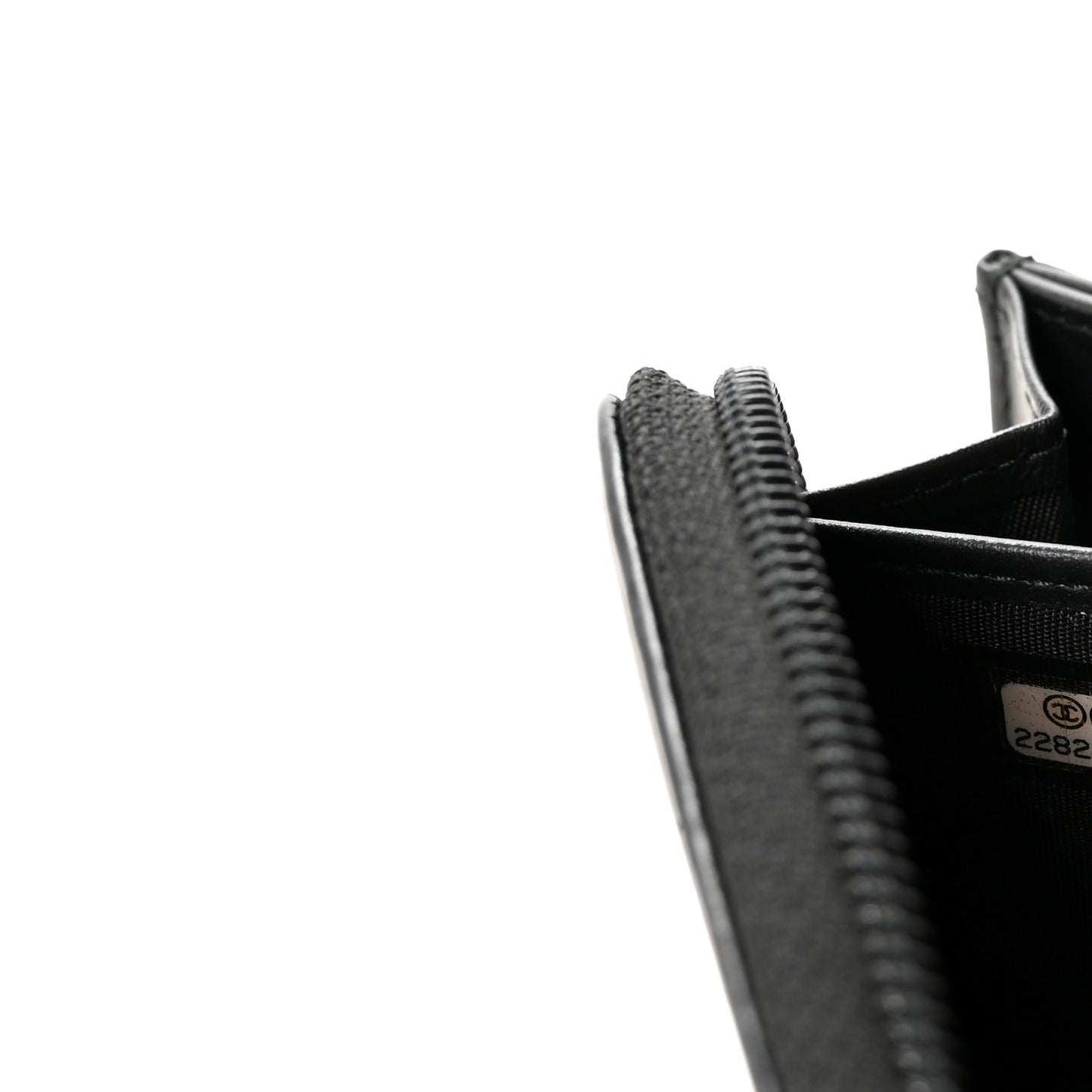 Lambskin Quilted Boy Zip Around Wallet Black