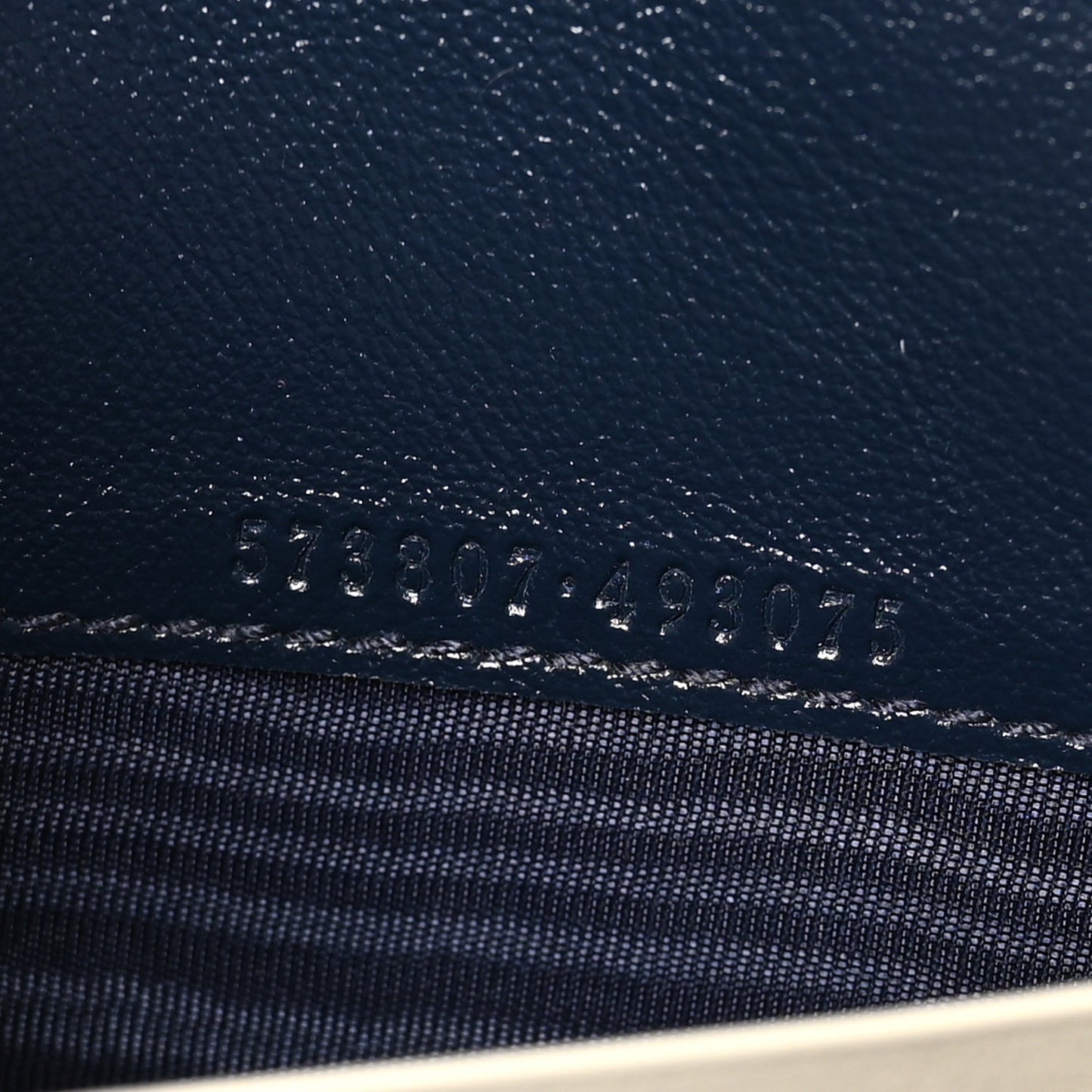 Vintage Effect Calfskin Matelasse Diagonal Torchon GG Marmont Chain Wallet Mystic White Blue Agata