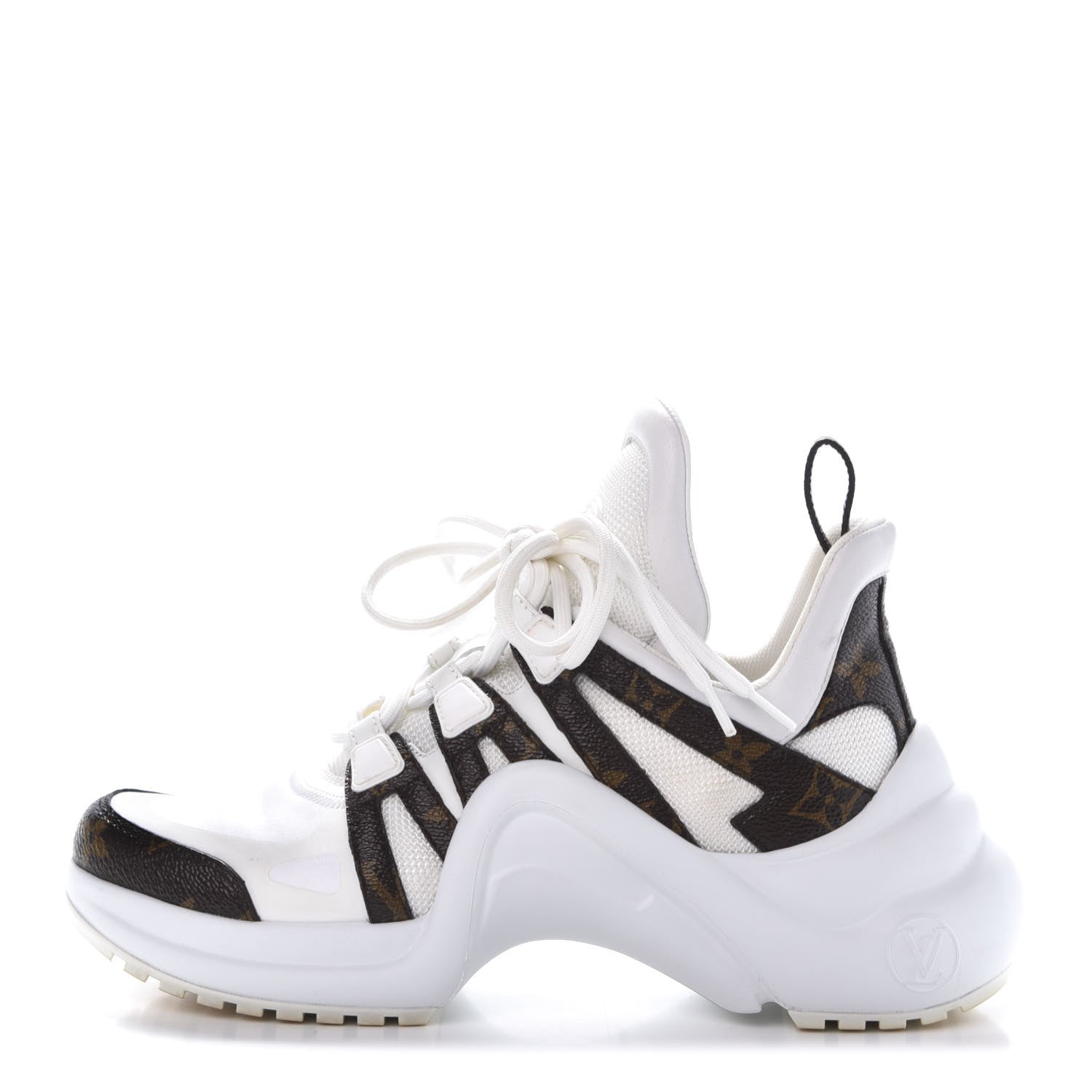 Louis Vuitton Patent Monogram LV Archlight Sneakers 37 White 1 of 12