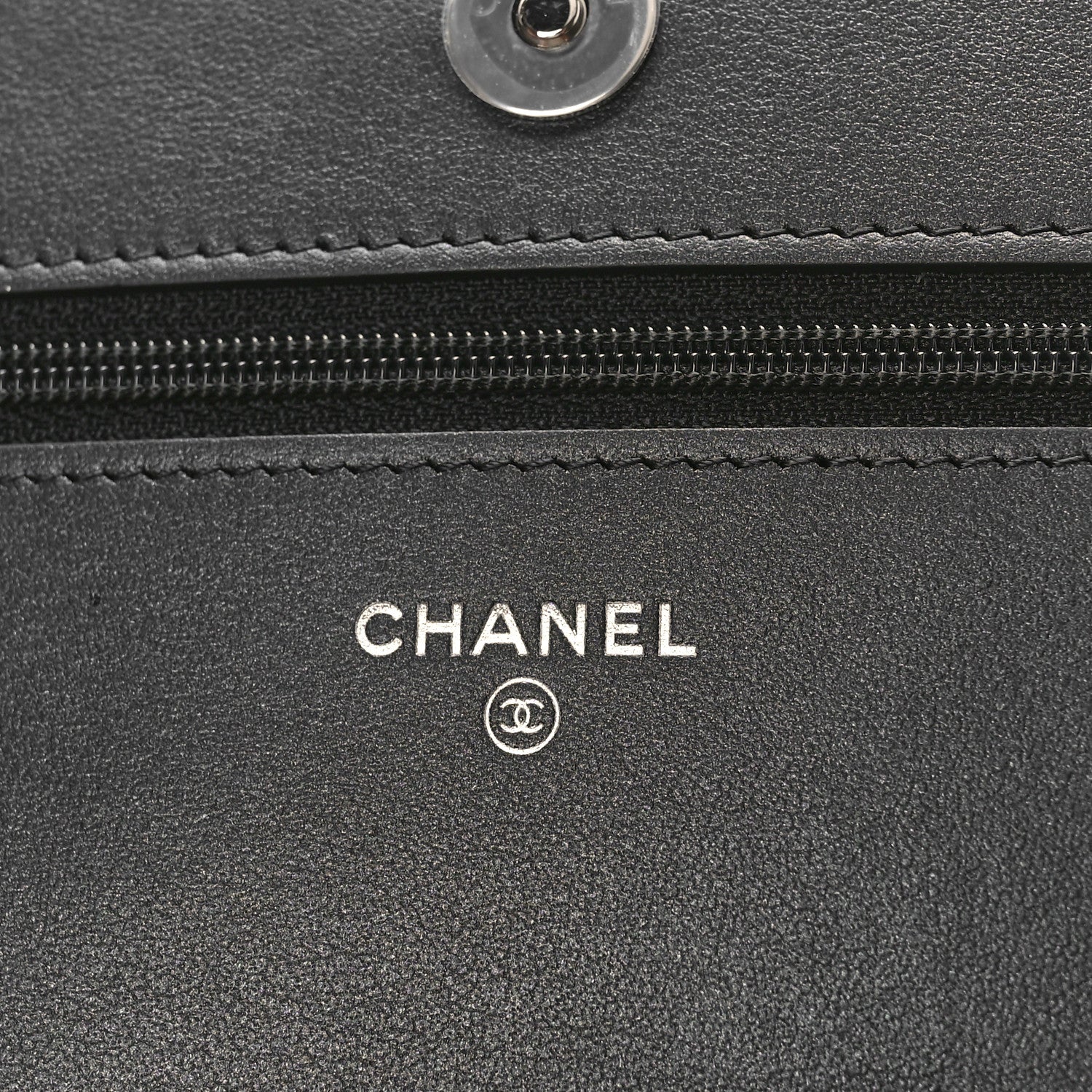 Chanel Caviar Quilted Vintage Mademoiselle Wallet On Chain WOC Black 6 of 10