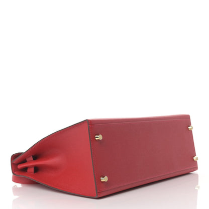 Hermes Epsom Kelly Sellier 32 Rouge Casaque 4 of 13