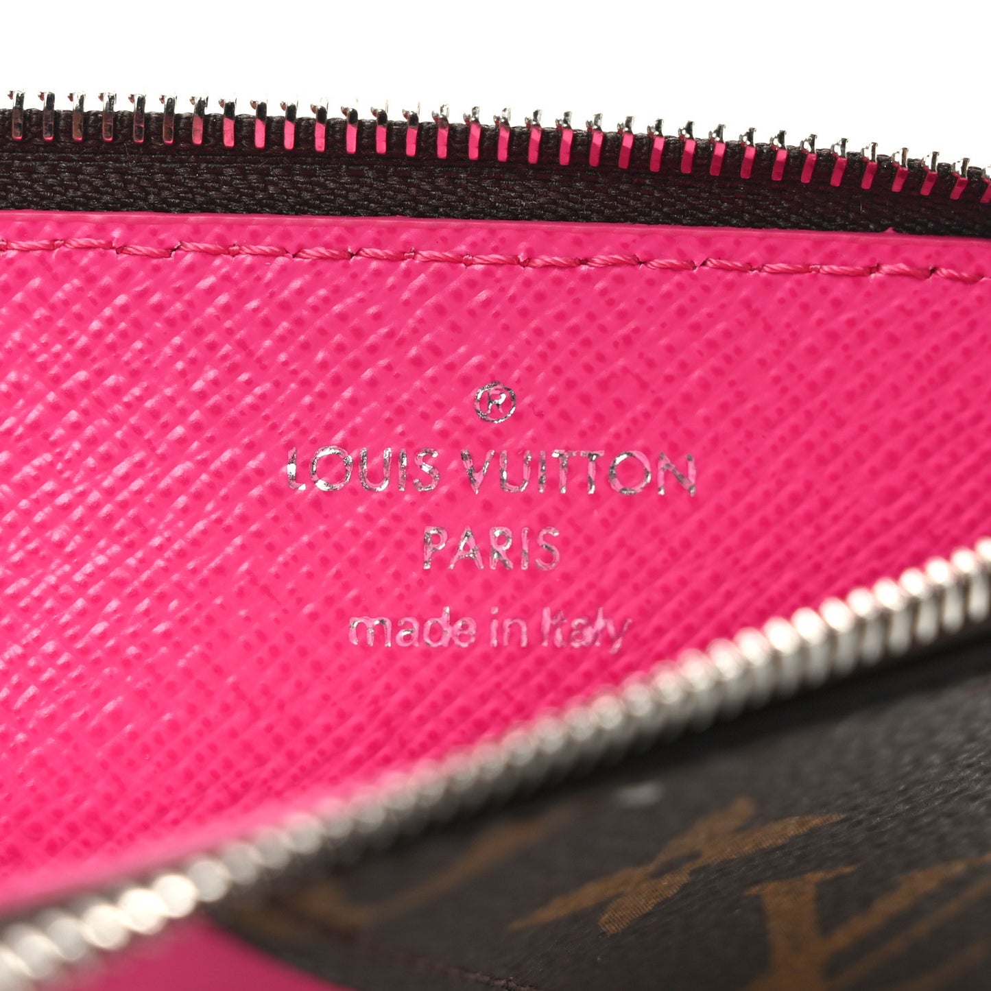 Monogram Calfskin Coin Card Holder Rose