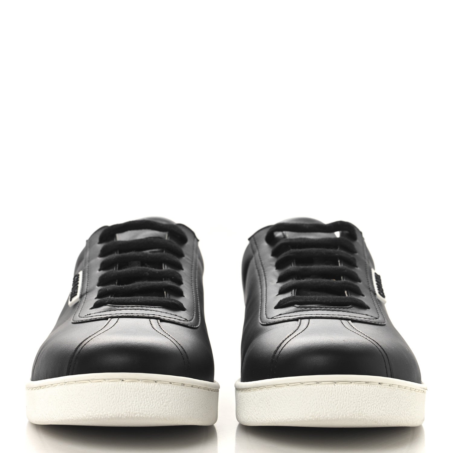 Chanel Calfskin CC Mens Sneakers 44 Black 3 of 8