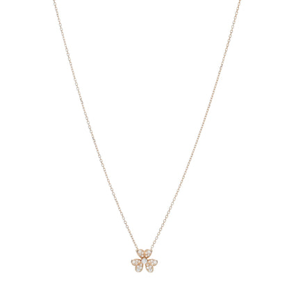 Van Cleef & Arpels 18K Rose Gold Diamond Mini Frivole Pendant Necklace 1 of 4