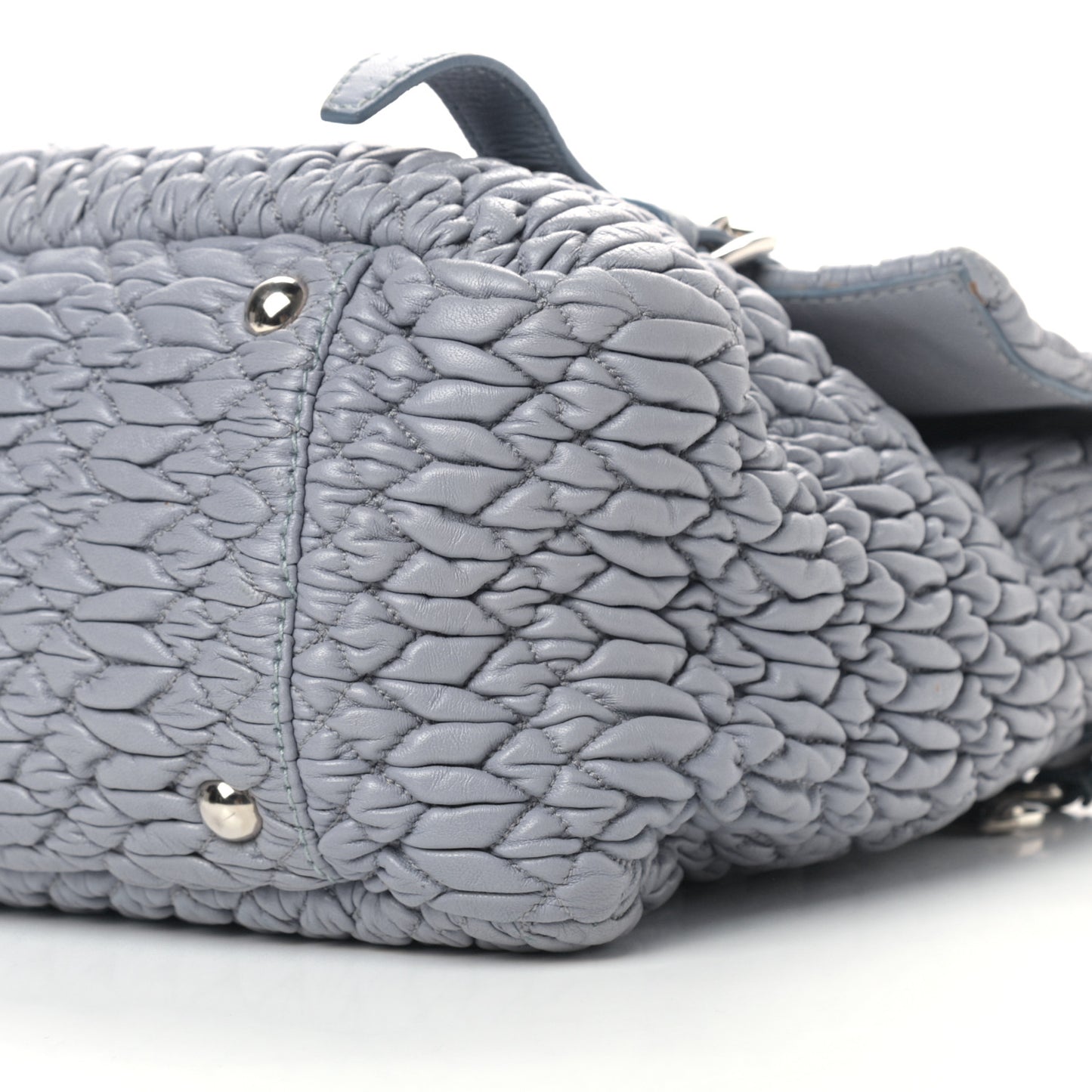 Nappa Matelasse Flap Satchel Nube