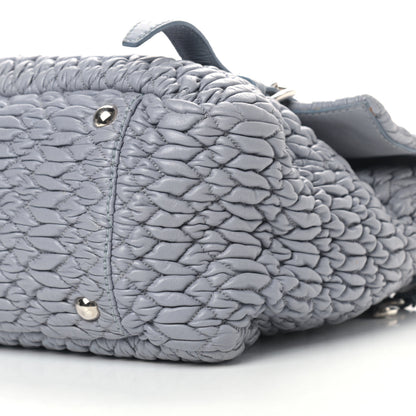 Miu Miu Nappa Matelasse Flap Satchel Nube 8 of 10