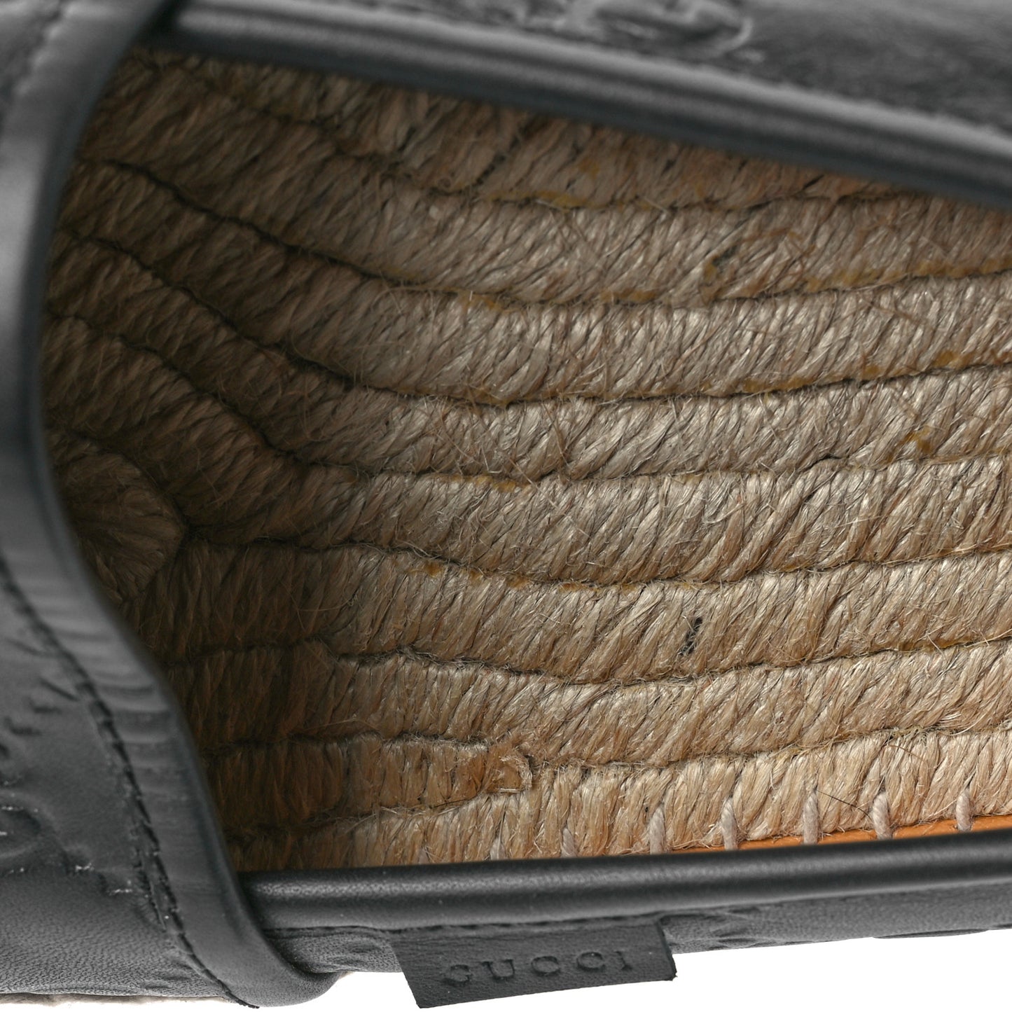 Microguccissima Signature Espadrilles  39.5 Black