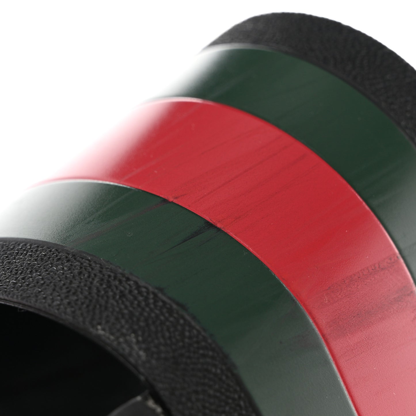 Rubber Web Mens Lug Sole Slide Sandals 11 Black Green Red