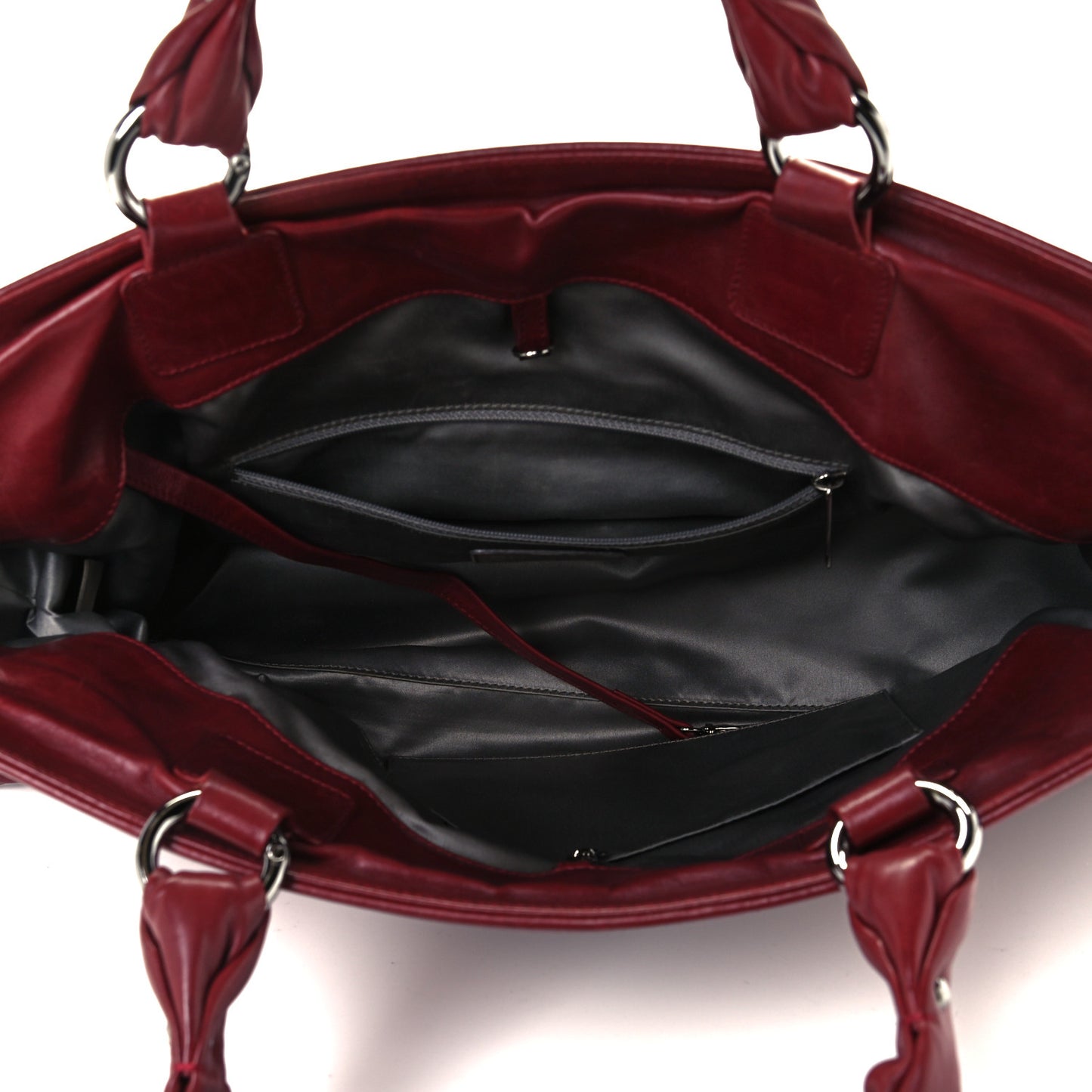 Lambskin East West Soho Shopper Red