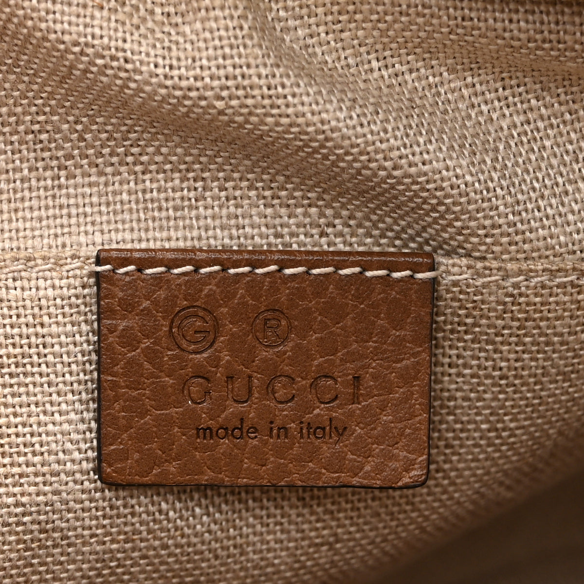 Gucci Monogram Mini Bree Messenger Bag Beige Tabacco 6 of 12