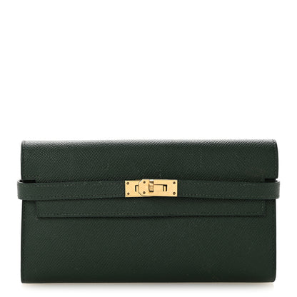 Hermes Epsom Kelly Longue Wallet Vert Anglais 1 of 10