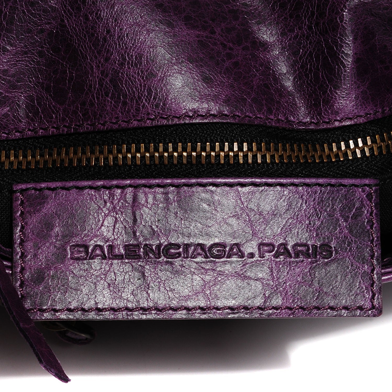 Balenciaga Agneau Classic Hardware Pouch Flap Clutch Raisin 7 of 8