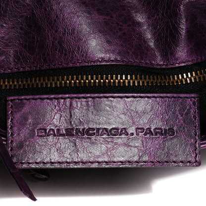 Balenciaga Agneau Classic Hardware Pouch Flap Clutch Raisin 7 of 8