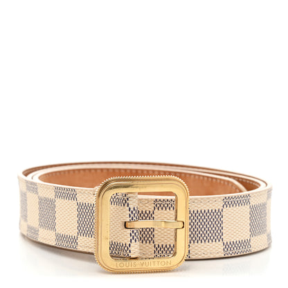 Louis Vuitton Damier Azur 30mm Tresor Belt 90 36 1 of 6