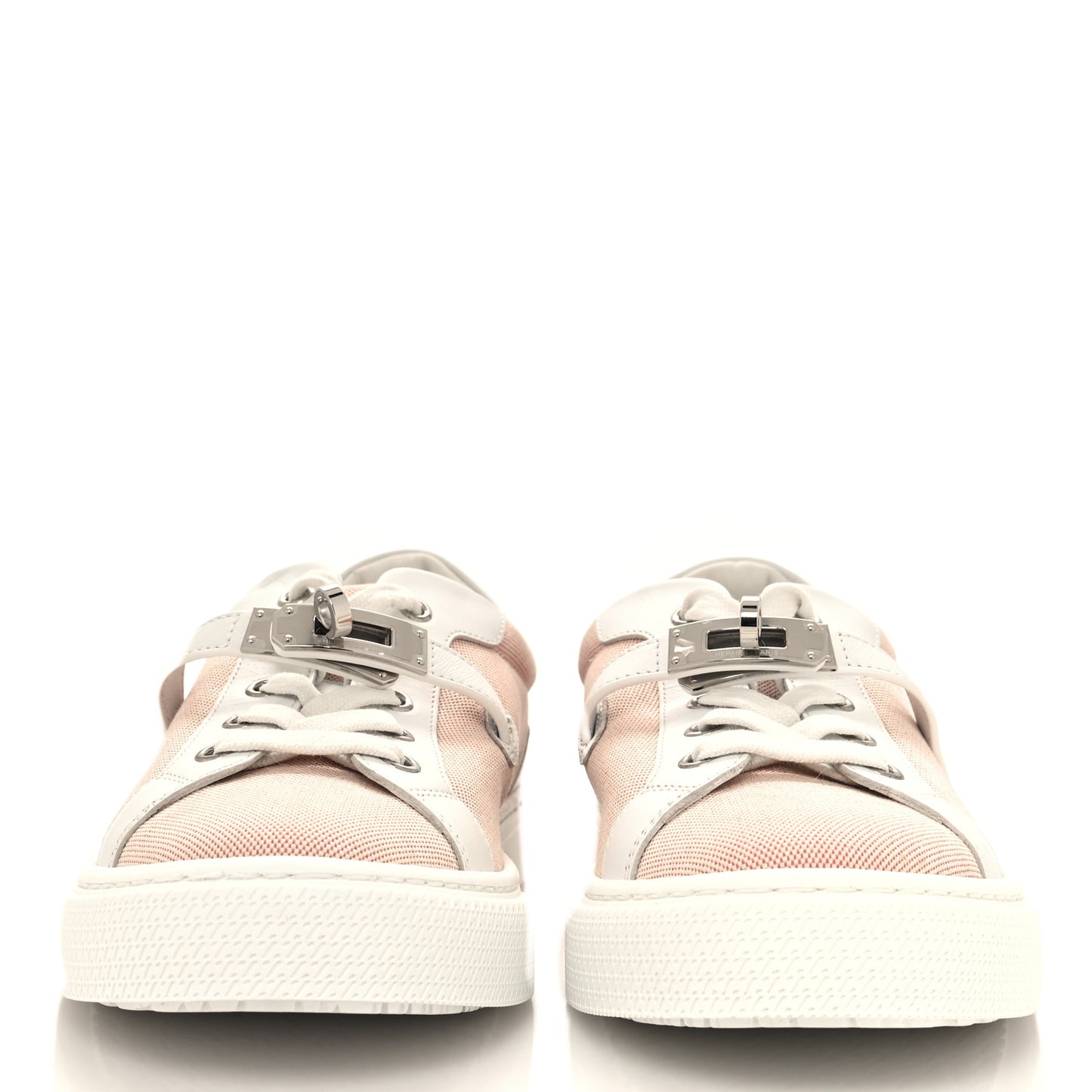 Calfskin Canvas Day Sneakers 37.5 Framboise White