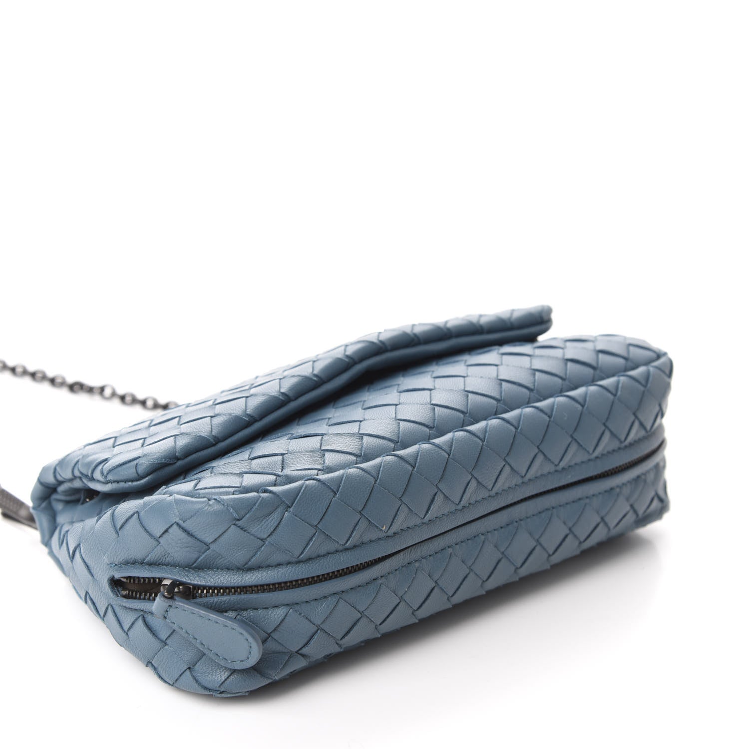 Bottega Veneta Nappa Intrecciato Mini Chain Messenger Oceano 4 of 9
