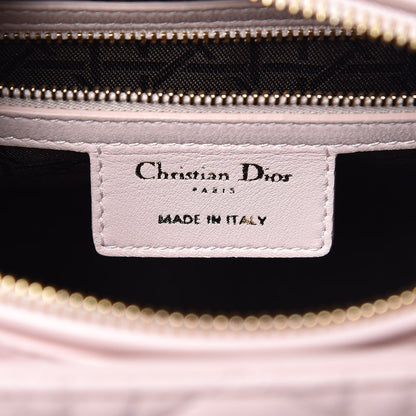Christian Dior Lambskin Cannage Medium Lady Dior Light Pink 5 of 8