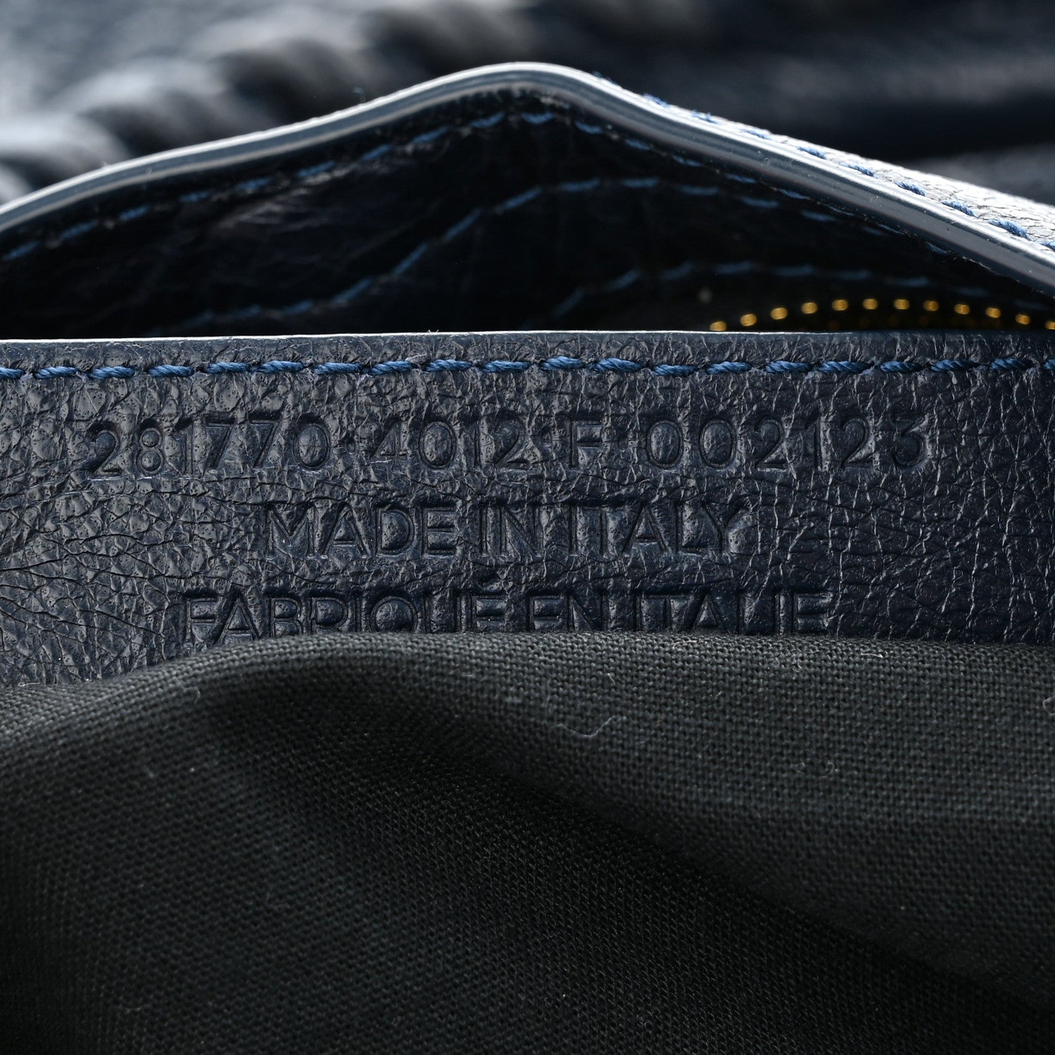 Balenciaga Agneau Giant 12 Gold Hardware City Bleu Obscur 7 of 10