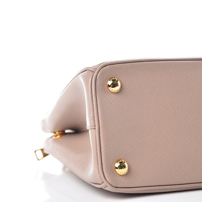 Prada Saffiano Mini Galleria Double Zip Tote Cammeo 5 of 17