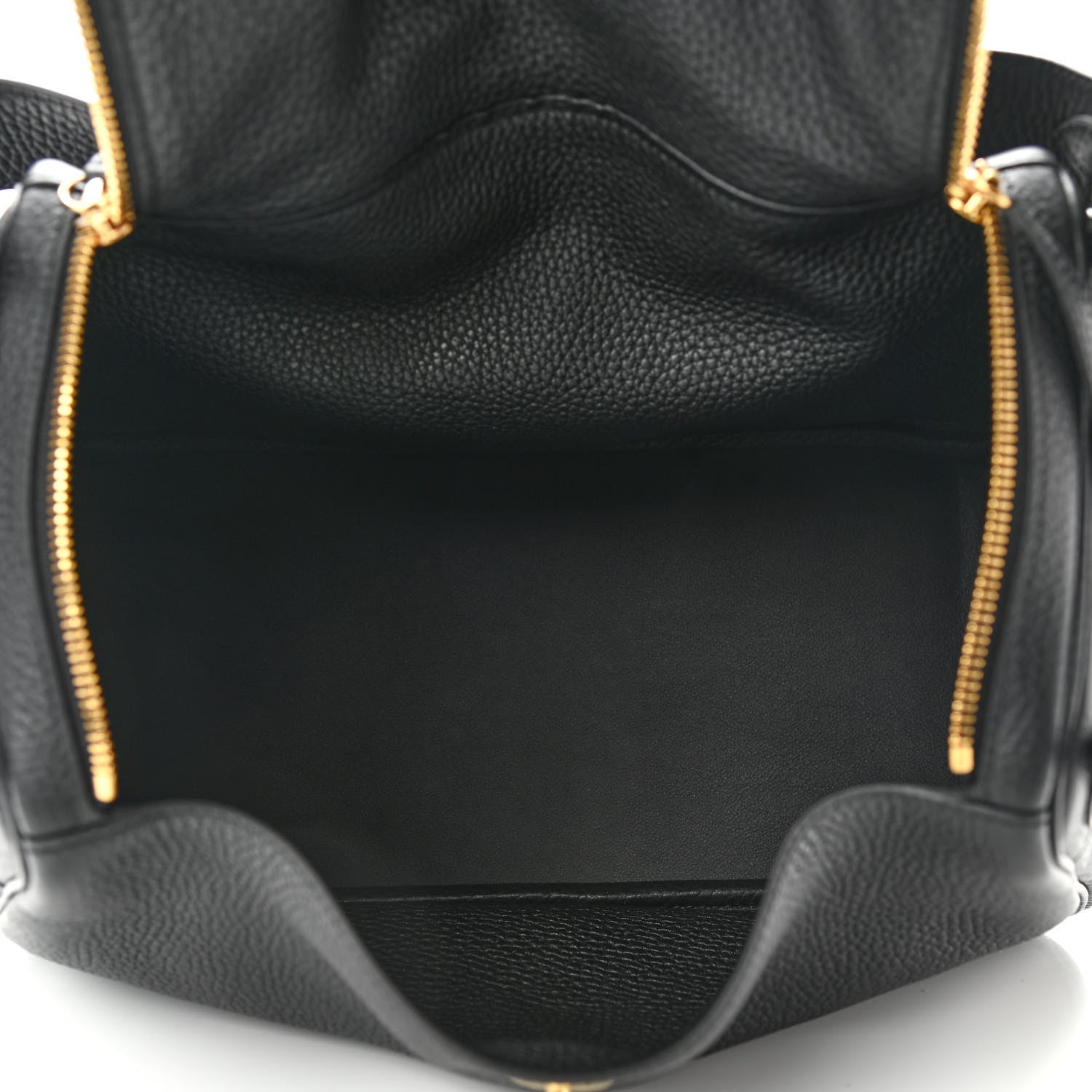 Hermes Taurillon Clemence Lindy 30 Black 5 of 11