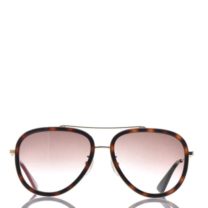 Gucci Aviator Sunglasses GG0062S Tortoise 2 of 7