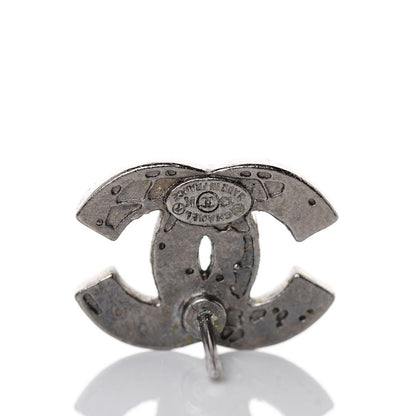 Chanel Ruthenium Globe CC Earrings 4 of 5