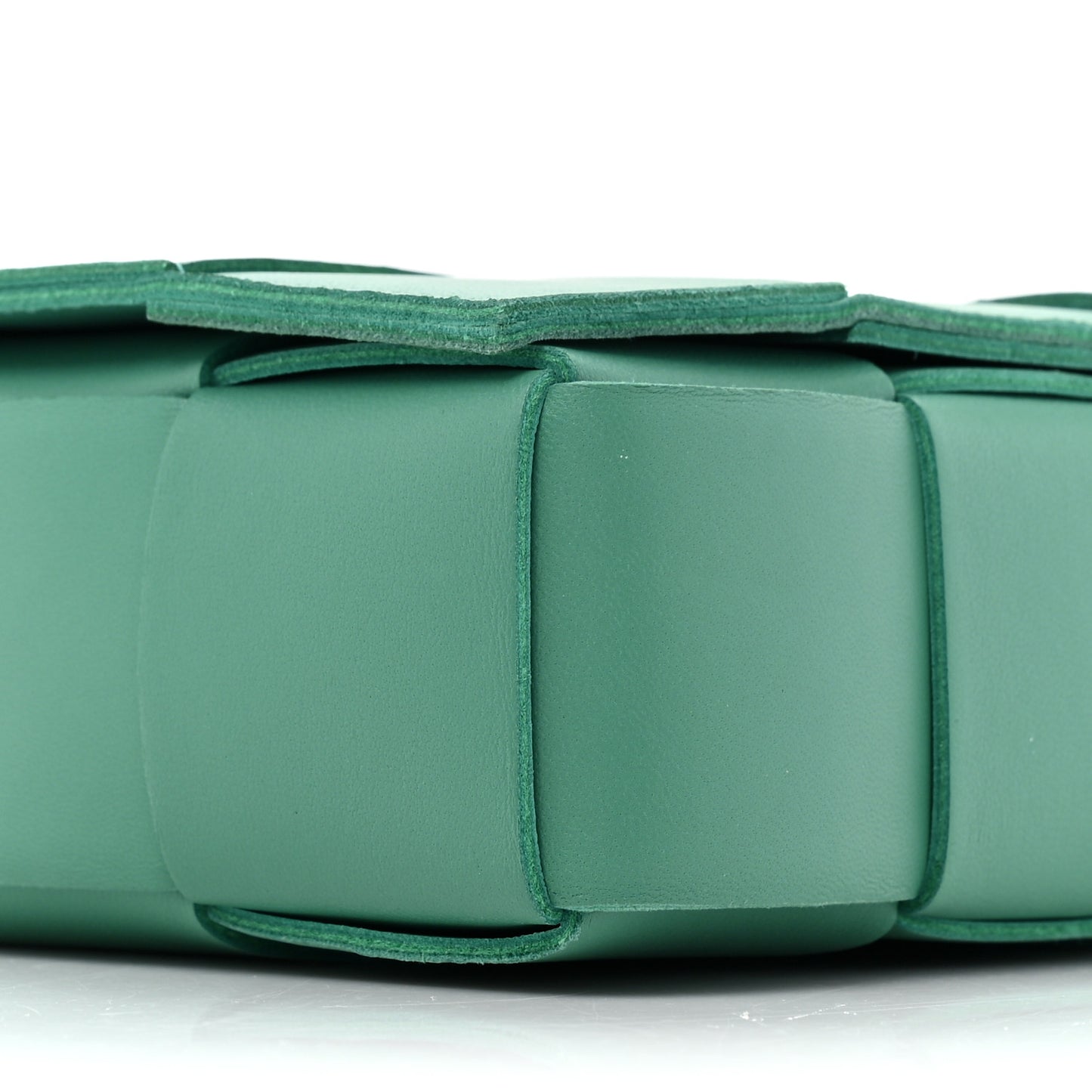 Nappa Maxi Intreccio Cassette Bag Mermaid