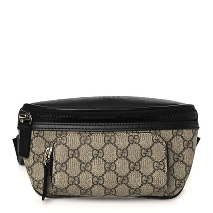 Gucci GG Supreme Monogram Belt Bag Black 1 of 7