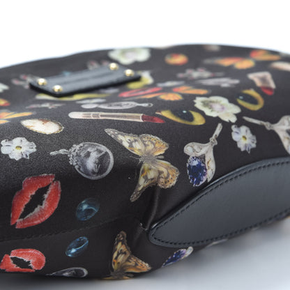 Alexander McQueen Silk Obsessions De Manta Clutch Black 5 of 9