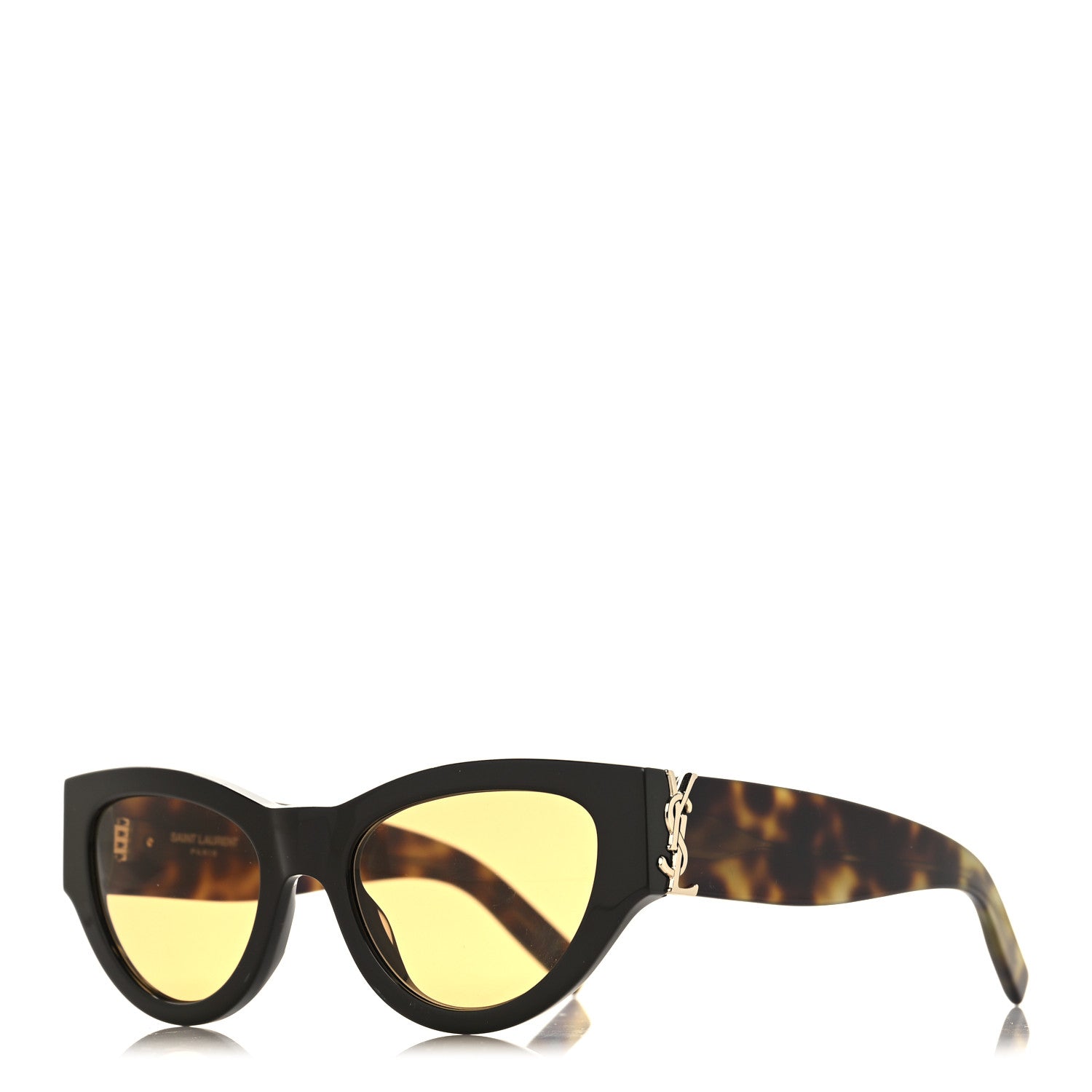 Saint Laurent Acetate Cat Eye Sunglasses SL M94 010 Tortoise 1 of 6