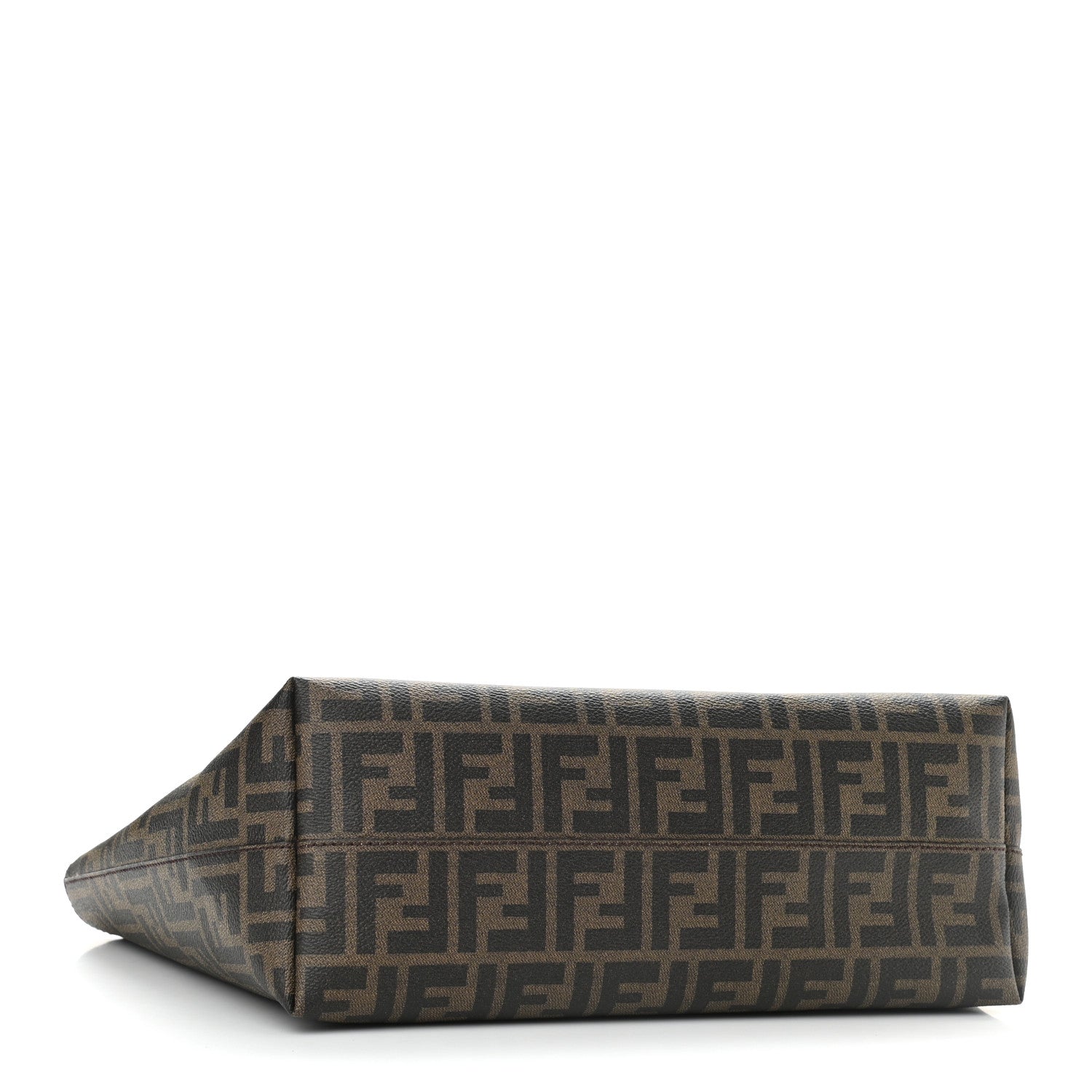 Fendi Zucca Spalmati Small Roll Tote Tobacco Yellow 4 of 10