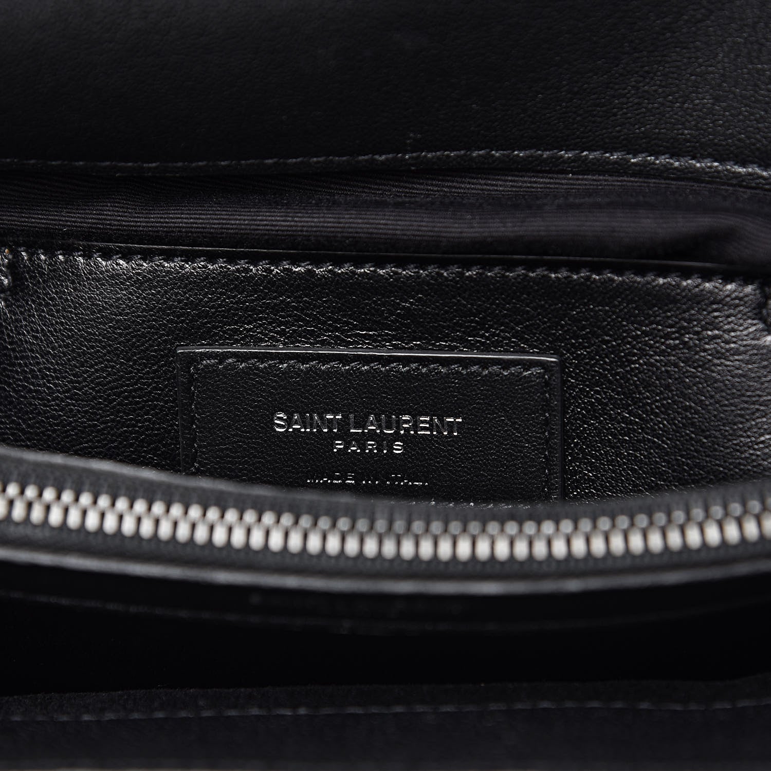 Saint Laurent Sheepskin Matelasse Chevron Monogram Monochrome Large College Satchel Black 7 of 14