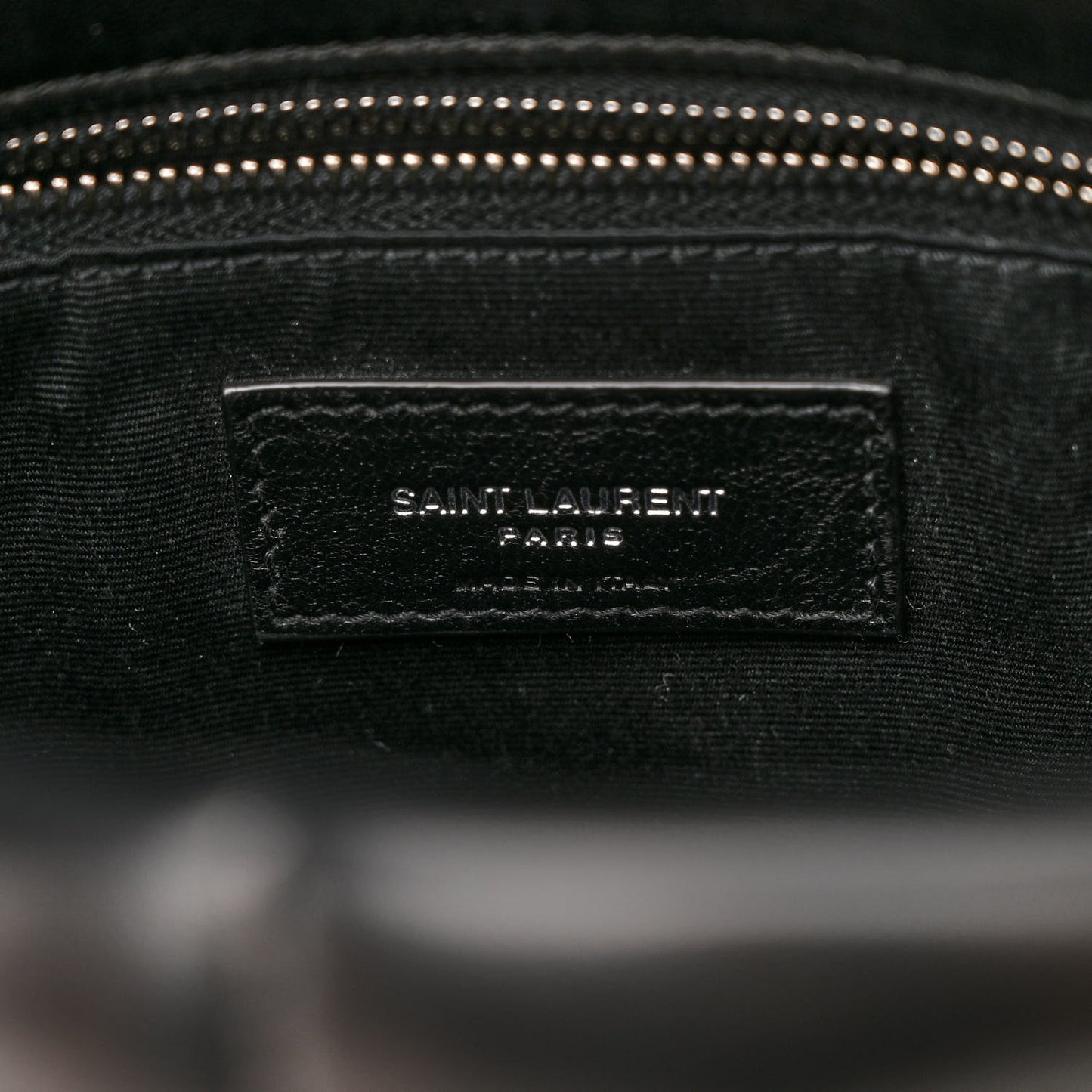 Lambskin Quilted Medium Loulou Puffer Monogram Chain Satchel Black