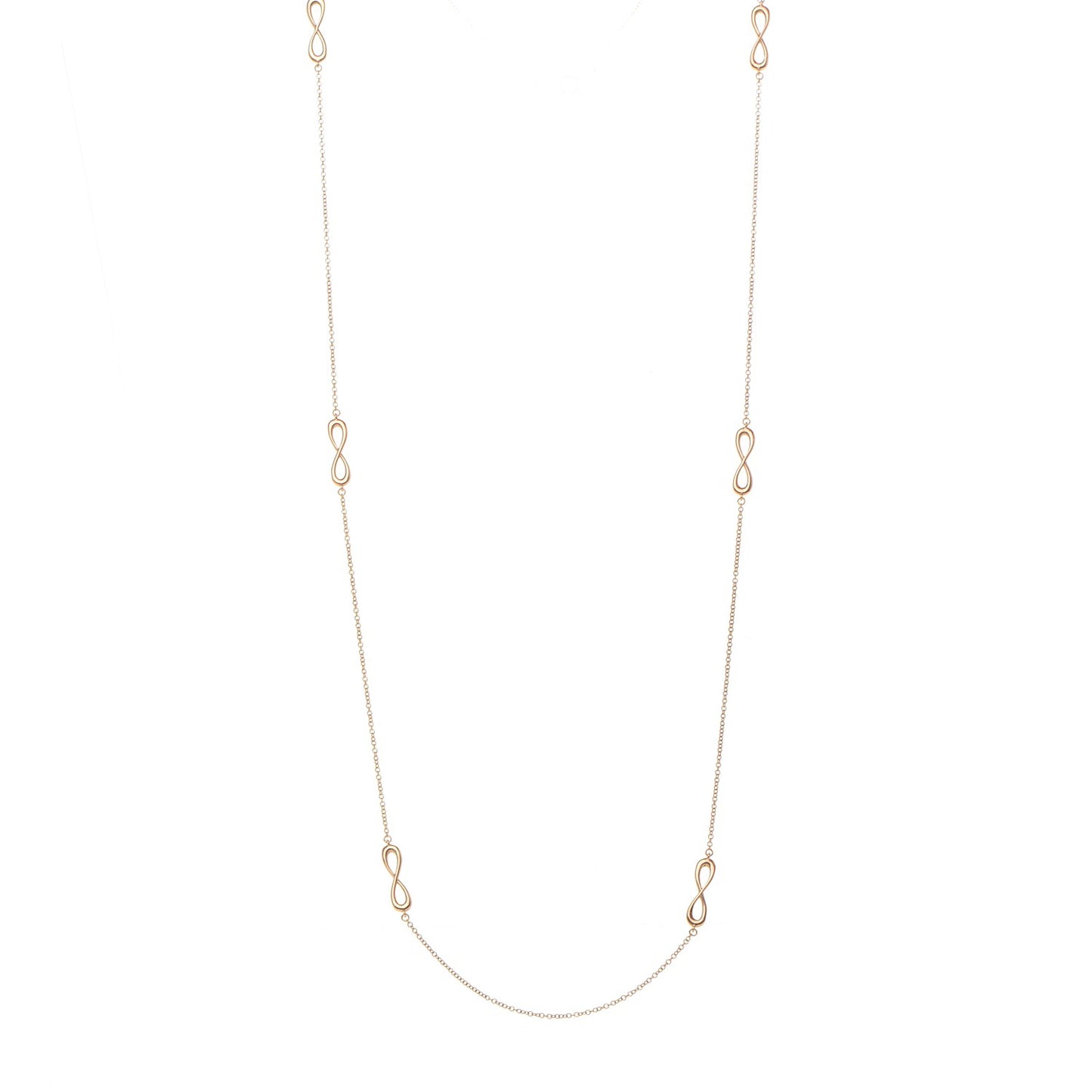 18K Rose Gold Infinity Endless Necklace