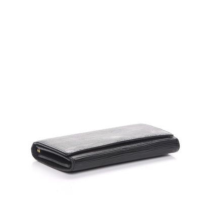 Louis Vuitton Epi Porte-Monnaie Billets Tresor Wallet Black 4 of 7