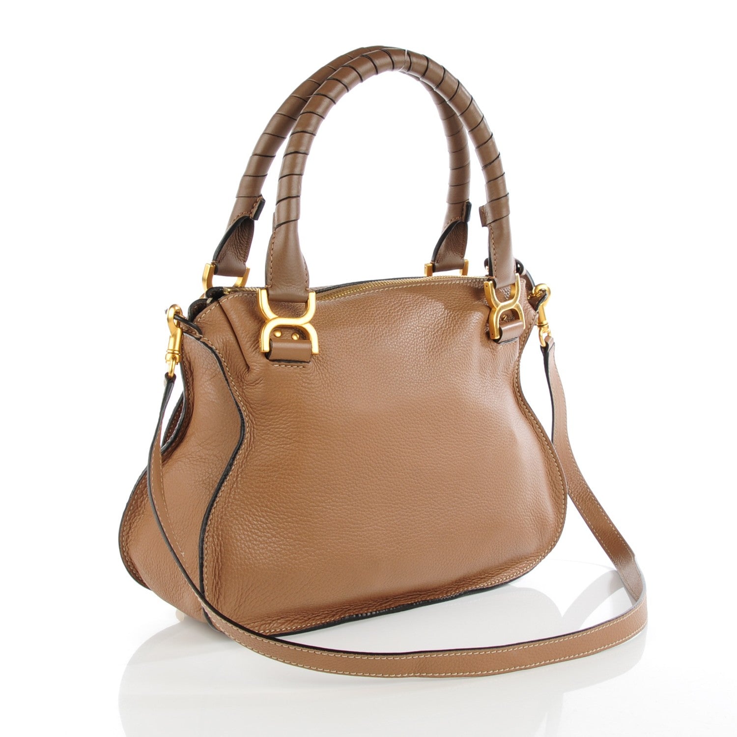 Chloe Calfskin Medium Marcie Satchel Nut 3 of 8