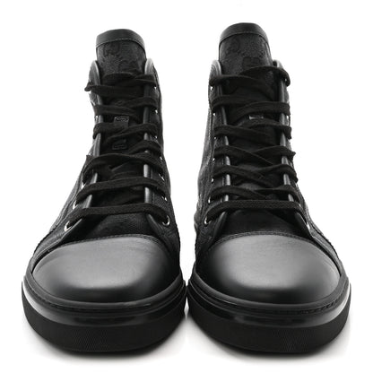 Gucci Monogram High Top Sneakers 38 Black 3 of 8