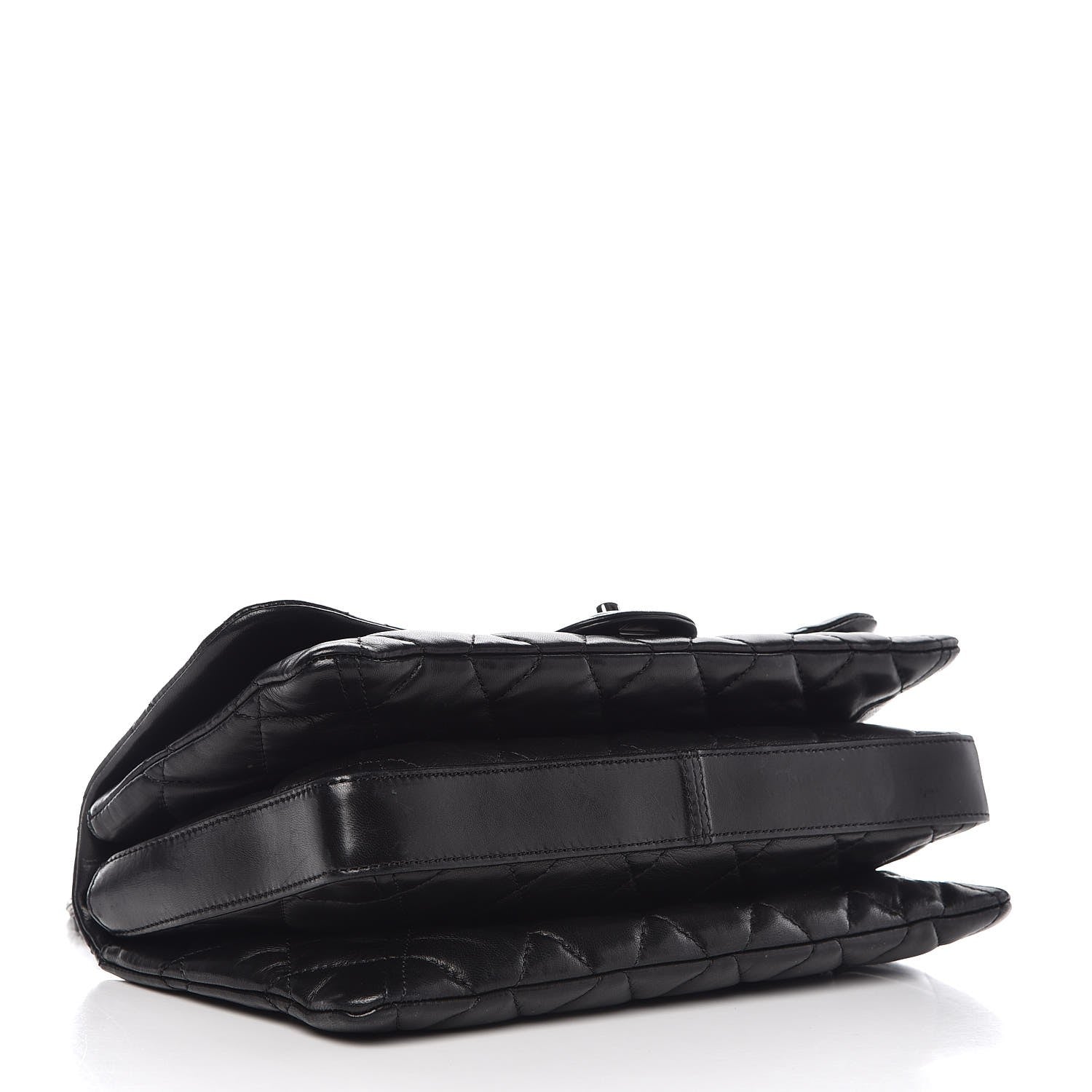 Chanel Lambskin Quilted 3 Accordion Flap Bag Black 4 of 15