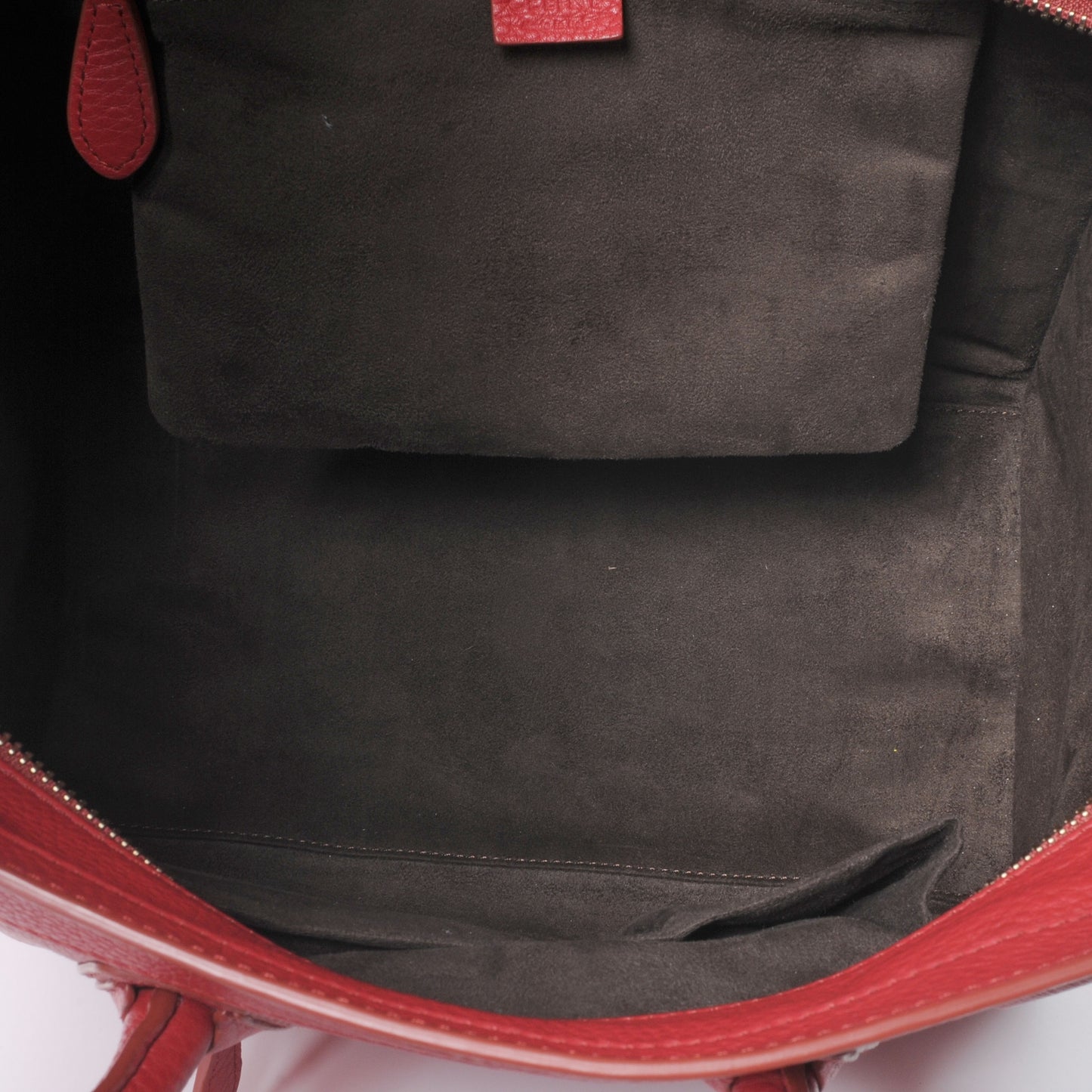 Drummed Calfskin Mini Luggage Bag Red