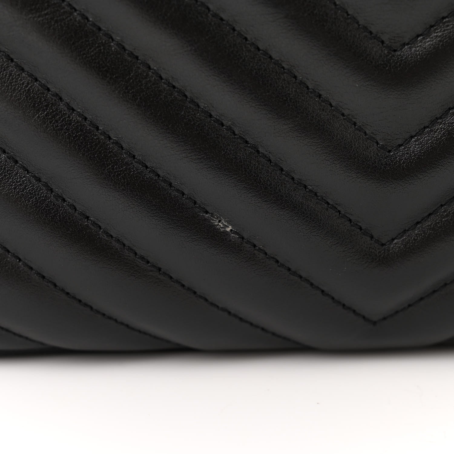 Saint Laurent Calfskin Matelasse Monogram Lou Camera Bag Black 11 of 14