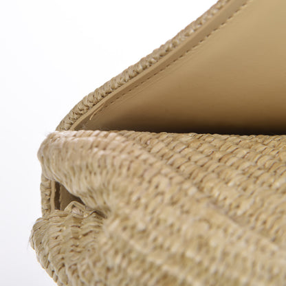 Saint Laurent Raffia Medium Monogram Kate Satchel Naturale 11 of 11