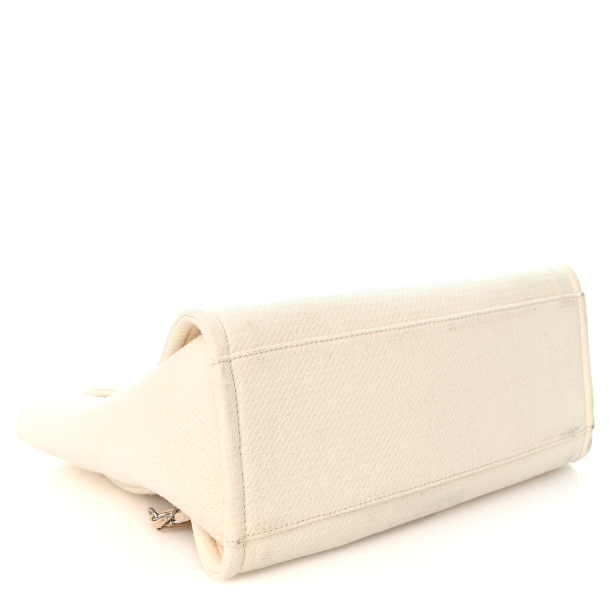 Mixed Fibers Small Deauville Tote White