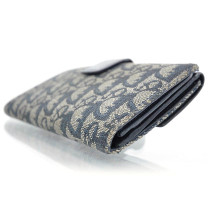 Christian Dior Monogram Charm Wallet Navy 4 of 8
