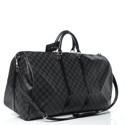 Louis Vuitton Damier Graphite Keepall Bandouliere 55 3 of 13